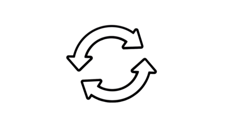 Isolated Refresh Arrows