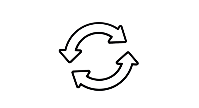 Isolated Refresh Arrows