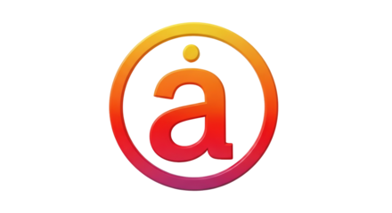 Isolated branding logo