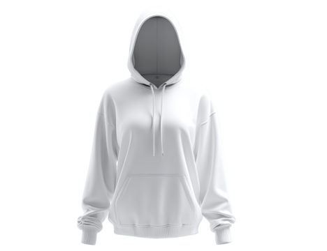 Blank white hoodie