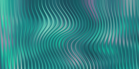 Abstract wavy metallic surface with cool teal and blue tones