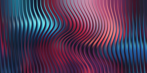 Abstract wavy lines with blue, pink, and purple hues