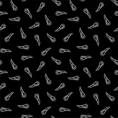 doodle Teeth Pattern background. doodle tooth pattern background. dental seamless pattern background.	