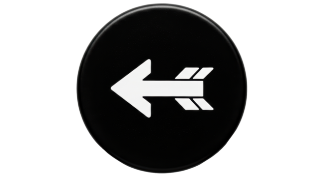 Isolated Left Arrow Icon