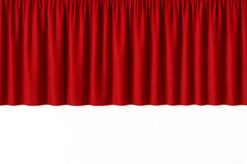 red velvet curtain