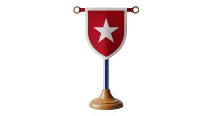 Isolated Pennant with Star