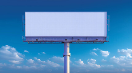 Obraz premium Medium shot of real estate billboard under clear sky, bright saturated colors glowing, message clear and bold.