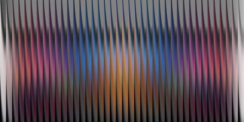 Vertical lines with vibrant colors in the center and dark sides