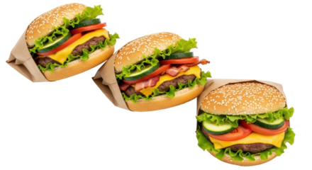 Isolated Burgers in Kraft Paper