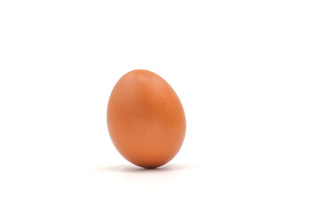 Chicken eggs on a white background have many health benefits such as being rich in quality protein. vitamins and minerals.