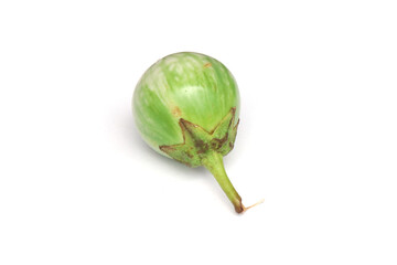 Naklejka premium Thai eggplant isolated on white background with clipping path.