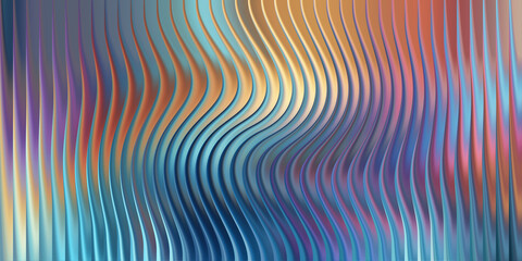 Abstract wavy background with vibrant blue and orange tones