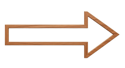 Isolated Wooden Arrow