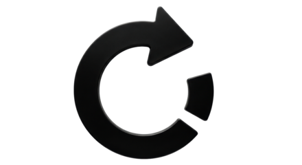 Isolated Refresh Arrow Icon