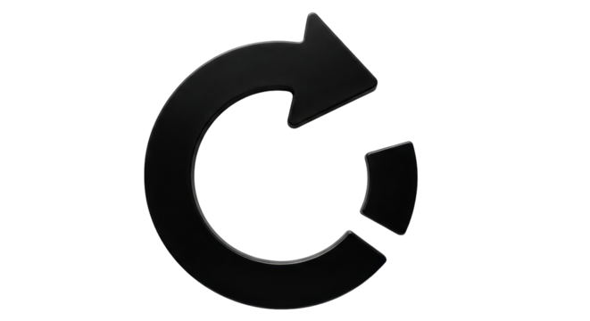 Isolated Refresh Arrow Icon