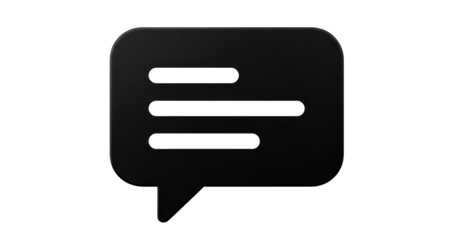 Isolated Speech Bubble