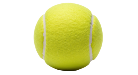 Isolated Yellow Tennis Ball