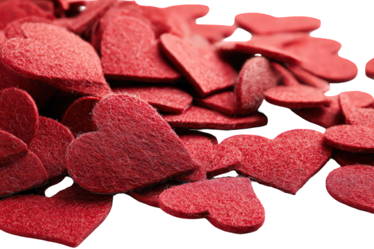 Red Glittering Hearts