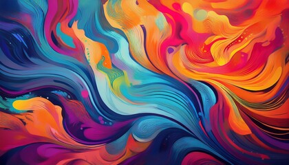 colorfull abstract background vibrant and detailet generative ai