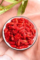 Dried Red Goji Berries Ningxia Superfood Herbal Tea Health Berry Bowl Natural Organic Wolfberry