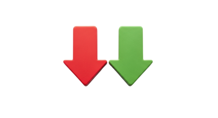 Isolated Up and Down Arrows