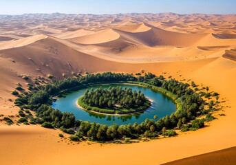 A lonely camel treks across the hot, arid sands of the Sahara desert under a vast sky at sunset
