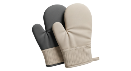 Isolated oven mitts