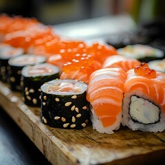 Foto von k&ouml;stlichem Sushi 