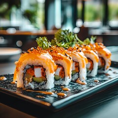 Foto von k&ouml;stlichem Sushi 