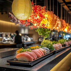 Sushi in einem asiatischen Restaurant