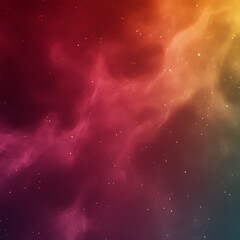 Abstract nebula display of vibrant colors