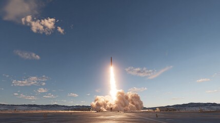 balistic missile launch, generated image