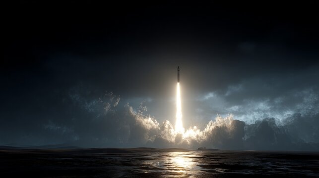 missile silo launch, Nuclear triad, strategic nuclear weapons, mutual assured destruction, ballistic missile liftoff , russian ballistic missile, balistic missile launch, generated image