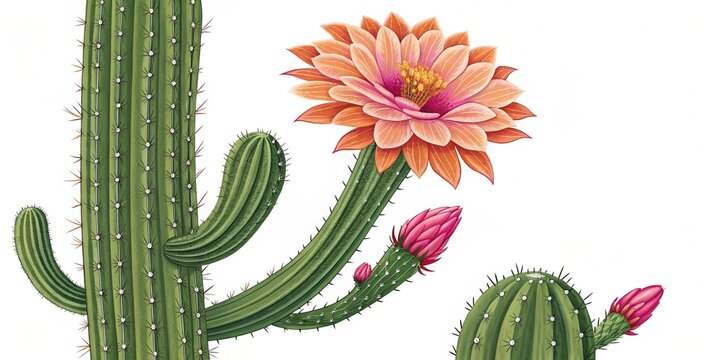 cactus with flowers