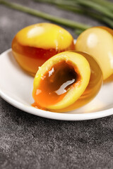 Soft Boiled Eggs with Runny Golden Yolk on White Plate - Perfect Breakfast Food
