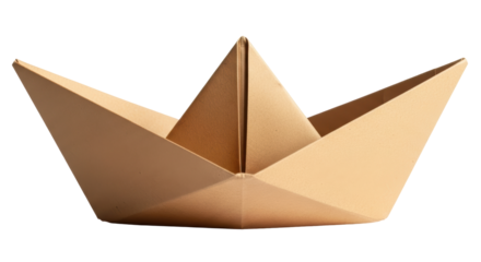 Isolated Paper Boat