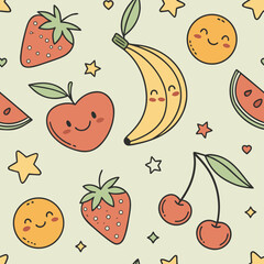 Pastel colors cute children’s seamless pattern.