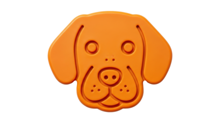 Isolated Dog Head Cookie Cutter
