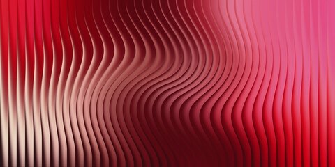 Abstract background with wavy lines in shades of red and pink colors