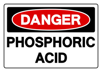 Danger Phosphoric Acid Symbol Sign,Vector Illustration, Isolate On White Background Label.EPS10