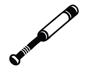 An isolated vector illustration of a plunger and a microphone, both electronic tools with a metal handle and a plastic pump