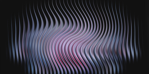 Abstract wavy lines with a dark background and pinkish hue