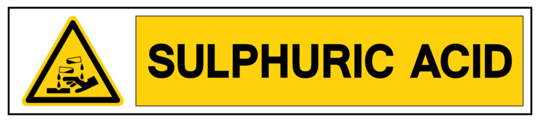 Fulfuric Acid Symbol Sign,Vector Illustration, Isolate On White Background Label.EPS10