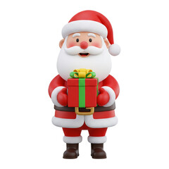 Fototapeta premium santa claus with gifts