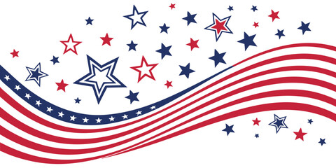 Fototapeta premium fourth of july background