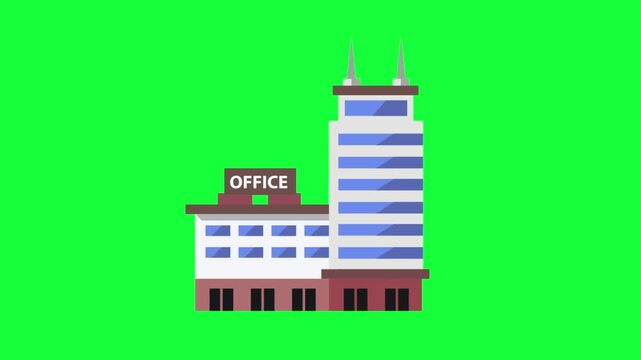 Modern corporate office building with dynamic design and professional business appeal