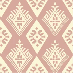 Seamless pattern background with plant and flower theme © telly