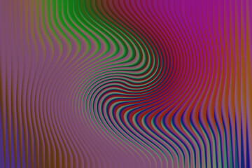 Abstract swirling colorful wavy lines with a psychedelic effect