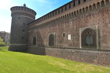 The Castello Sforzesco is a large fortified complex in Milan dating back to the 15th century, built by Francesco Sforza on the ruins of the Castello di Porta Giovia. 