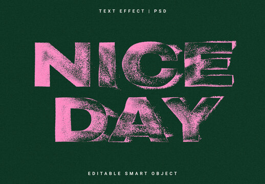 Pink Ripped Text Effect